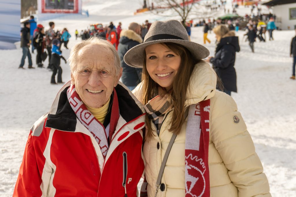 Anderl Molterer mit seiner Nichte Stefanie © Skiing Penguin 