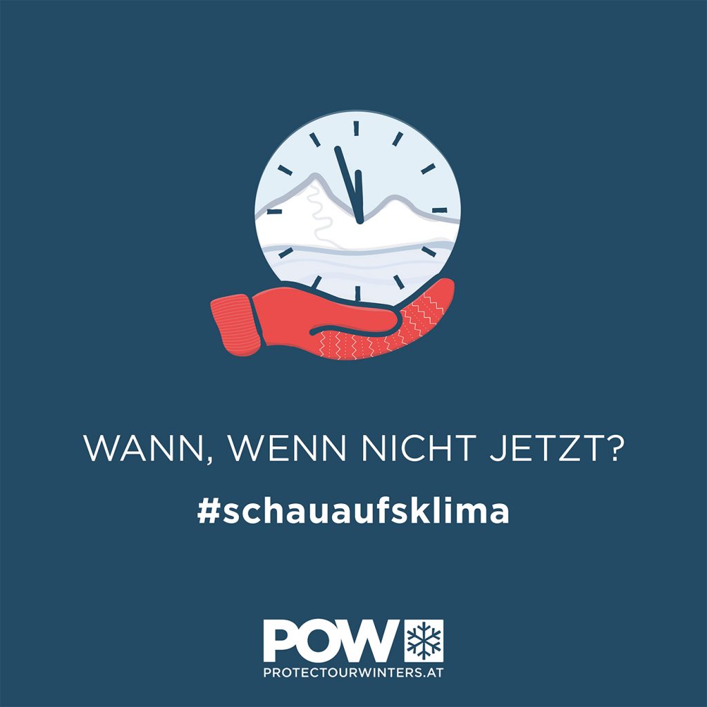 Die POW-Aktion mit dem entsprechenden Hashtag © POW Austria 