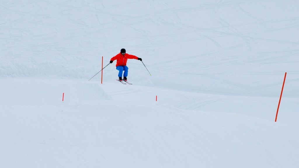 Sanfte Sprünge im family park © Skiing Penguin