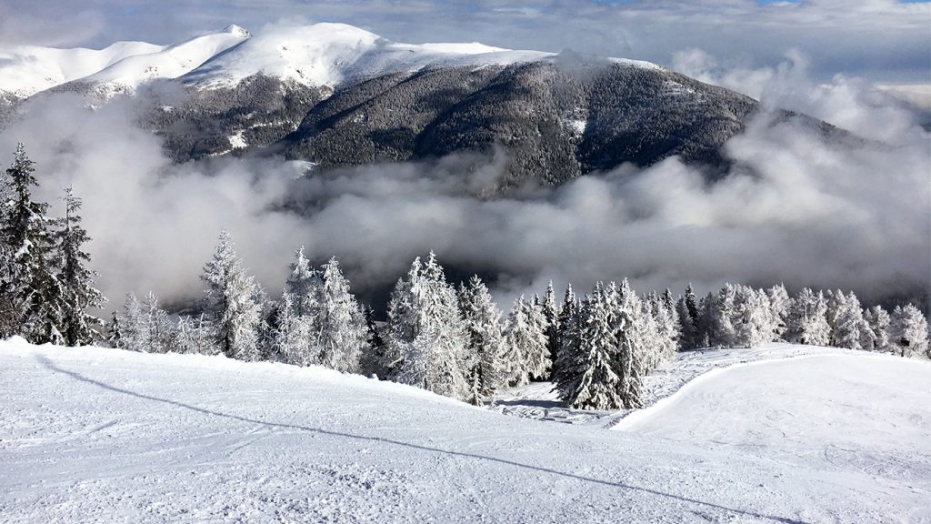 Das Skigebiet Bad Kleinkirchheim ist umgeben von "Nockalan" 