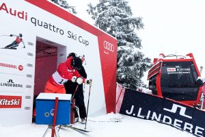 Am Start vom Audi quattro Ski Cup in Kitzbühel © Skiing Penguin