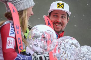 Mikaela Shiffrin und Marcel Hirscher © GEPA pictures/ Daniel Götzhaber