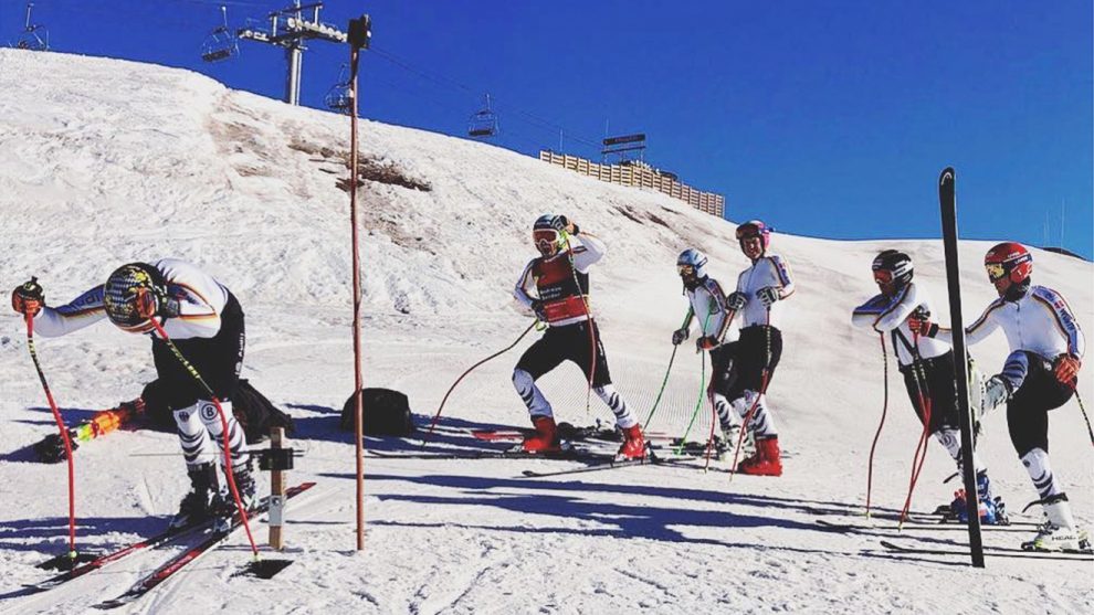 Die DSV-Herren beim Training in Valle Nevado © Instagram / DSV Alpin