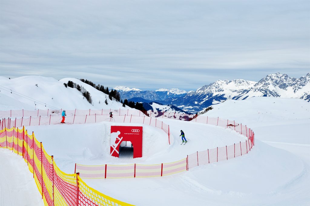 KitzSki eröffnete seine Funslope 2018 auf dem Kitzbüheler Horn © Skiing Penguin 