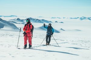 Matthias Mayr und Matthias Haunholder in der Eiswüste © Johannes Aitzetmüller