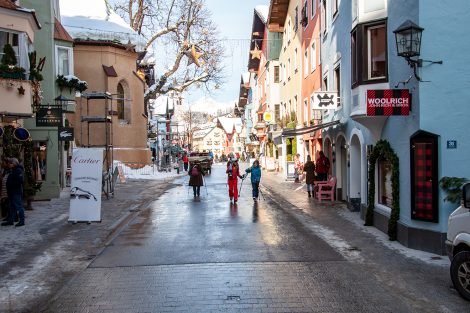 Kitzbühel am 19. Jänner 2019, eine Woche vor dem Slalom © Skiing Penguin