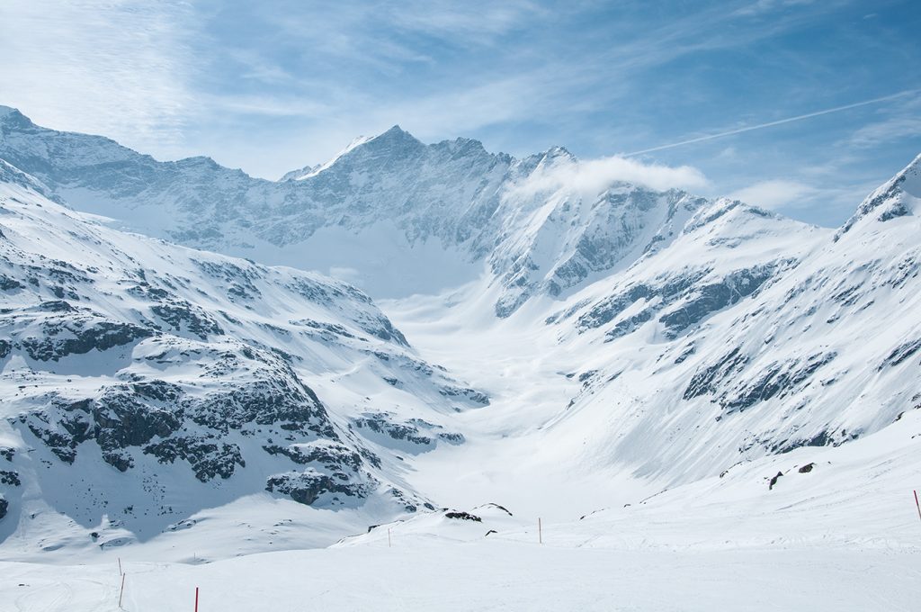 Ein ständiger Begleiter ist der Ausblick auf das Ödenwinkelkees © Skiing Penguin