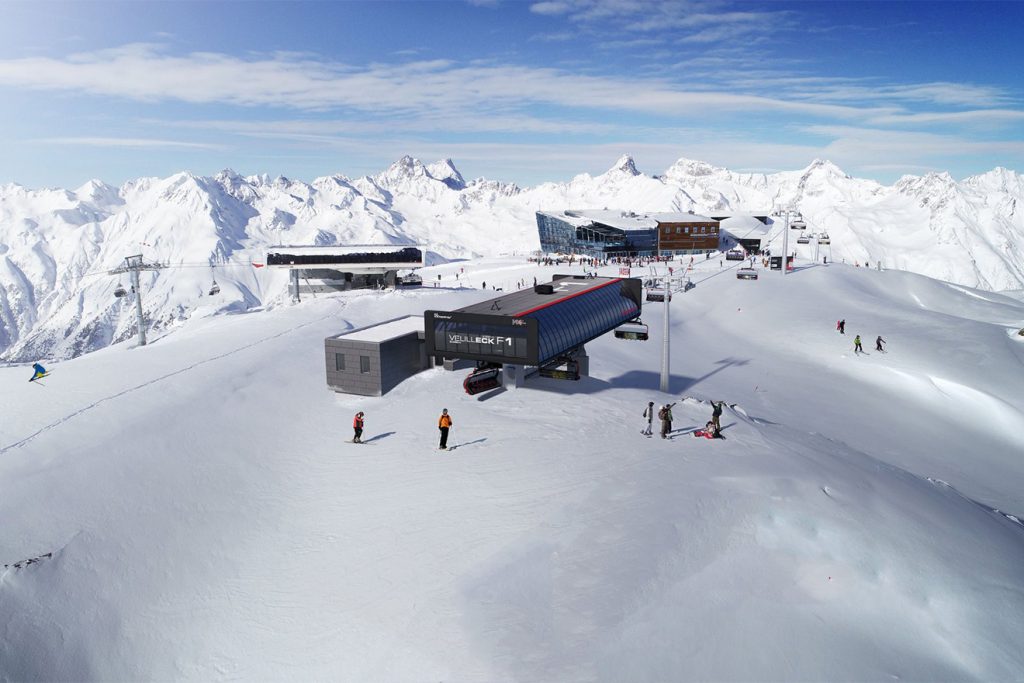 Die Bergstation des neuen 6er-Sesselliftes wird nahe der Gratbahn liegen © Silvrettaseilbahn AG/Ischgl