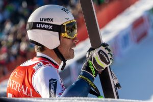 Johan Clarey, Schnellster im Abschlusstraining, musste sich im Super-G mit Platz 11 begnügen © Skiing Penguin