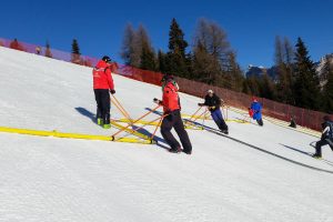 Der "ominöse" Sprühbalken: ein unscheinbares gelbes Rohr © Steinbach Alpin