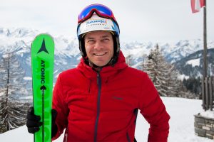Michael Walchhofer 2018 beim Interview in Werfenweng © Skiing Penguin