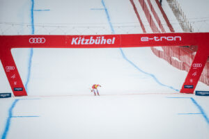 Niels Hintermann am Hahnenkamm-Freitag auf dem Weg zu Platz 3 © KSC/Jamnig