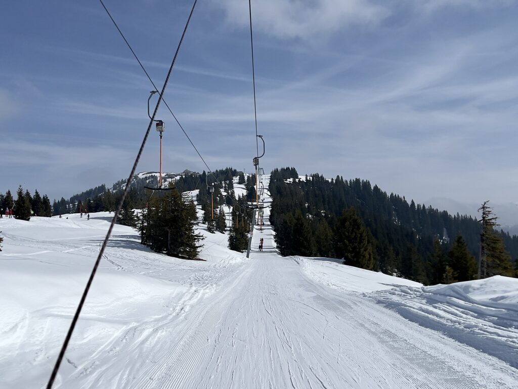 1,3 Kilometer lang fährt der Gauxjoch-Schlepper. Noch. Die neue Trasse wandert nach links © alpinguin