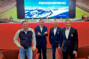 Vor der Pressekonferenz in der Allianz Arena © KitzSki/Thomas Liner