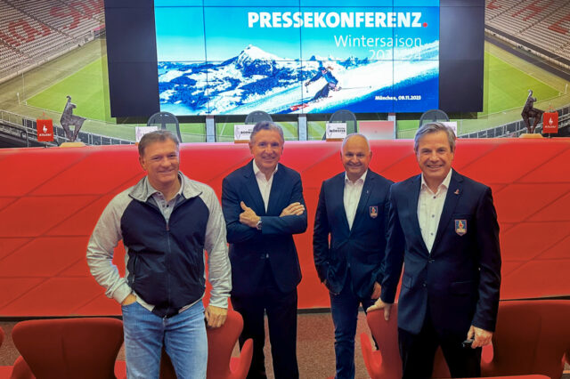 Vor der Pressekonferenz in der Allianz Arena © KitzSki/Thomas Liner
