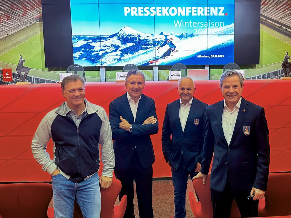 Vor der Pressekonferenz in der Allianz Arena © KitzSki/Thomas Liner